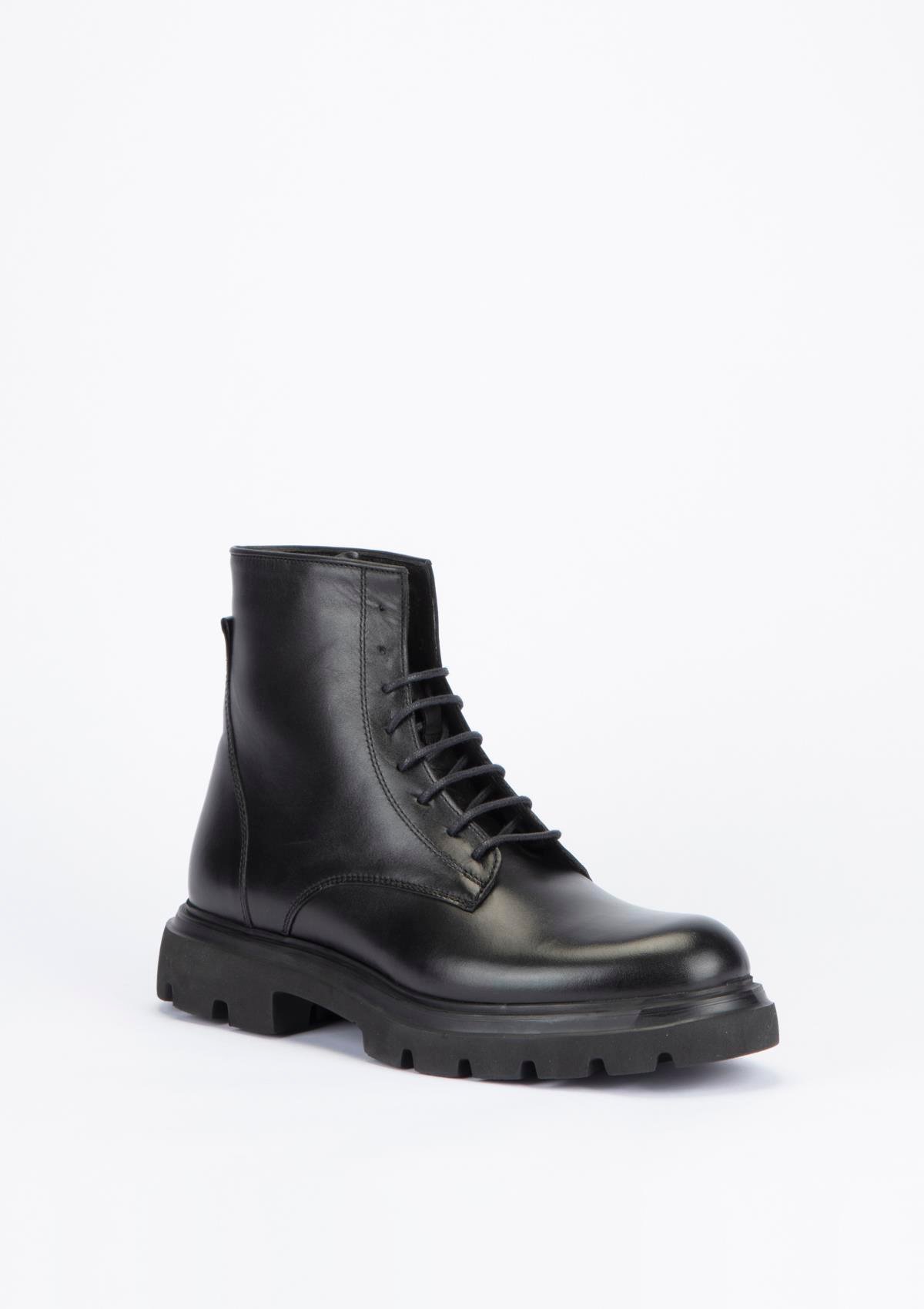 Uygun fiyatlı Erkek modeli Yeşil Kundura K17 5143  Erkek Siyah Deri Bot