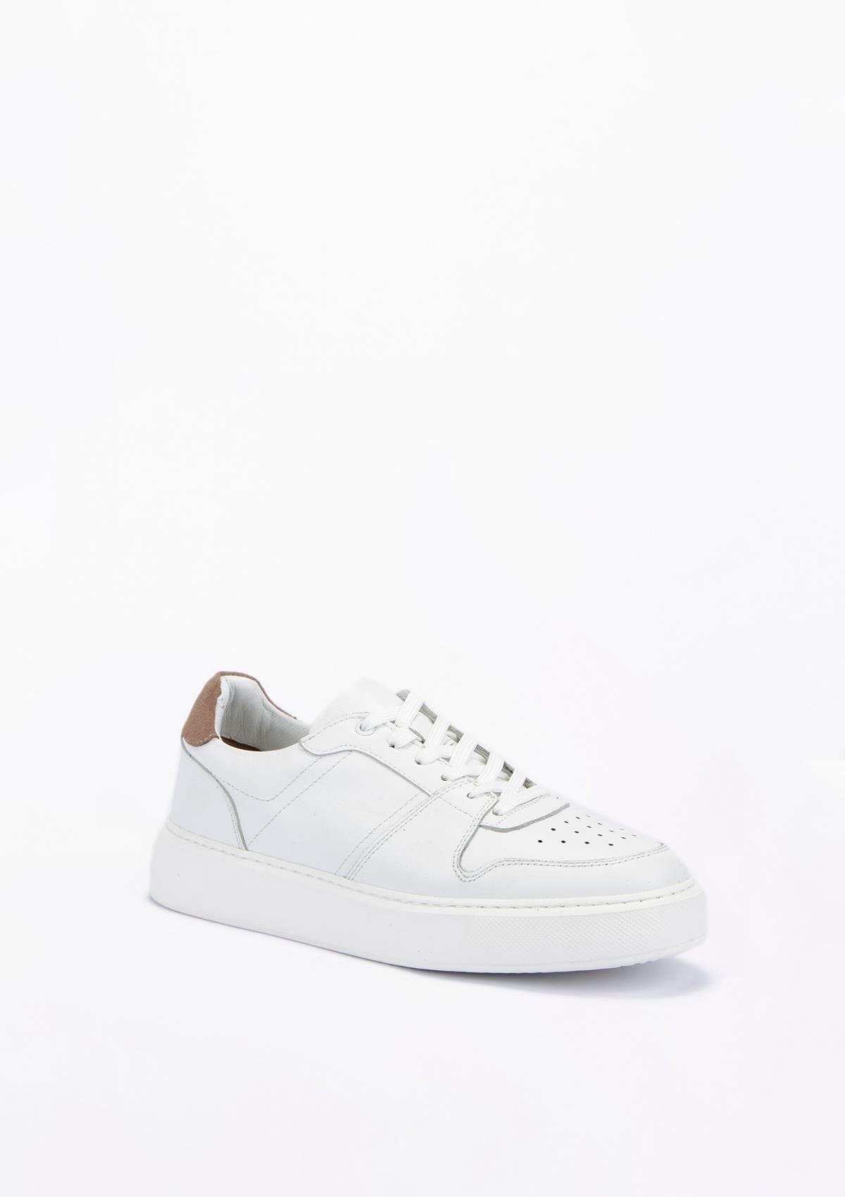 Uygun fiyatlı Erkek modeli Yeşil Kundura G13 Y279137 Erkek Beyaz Deri Ayakkabı