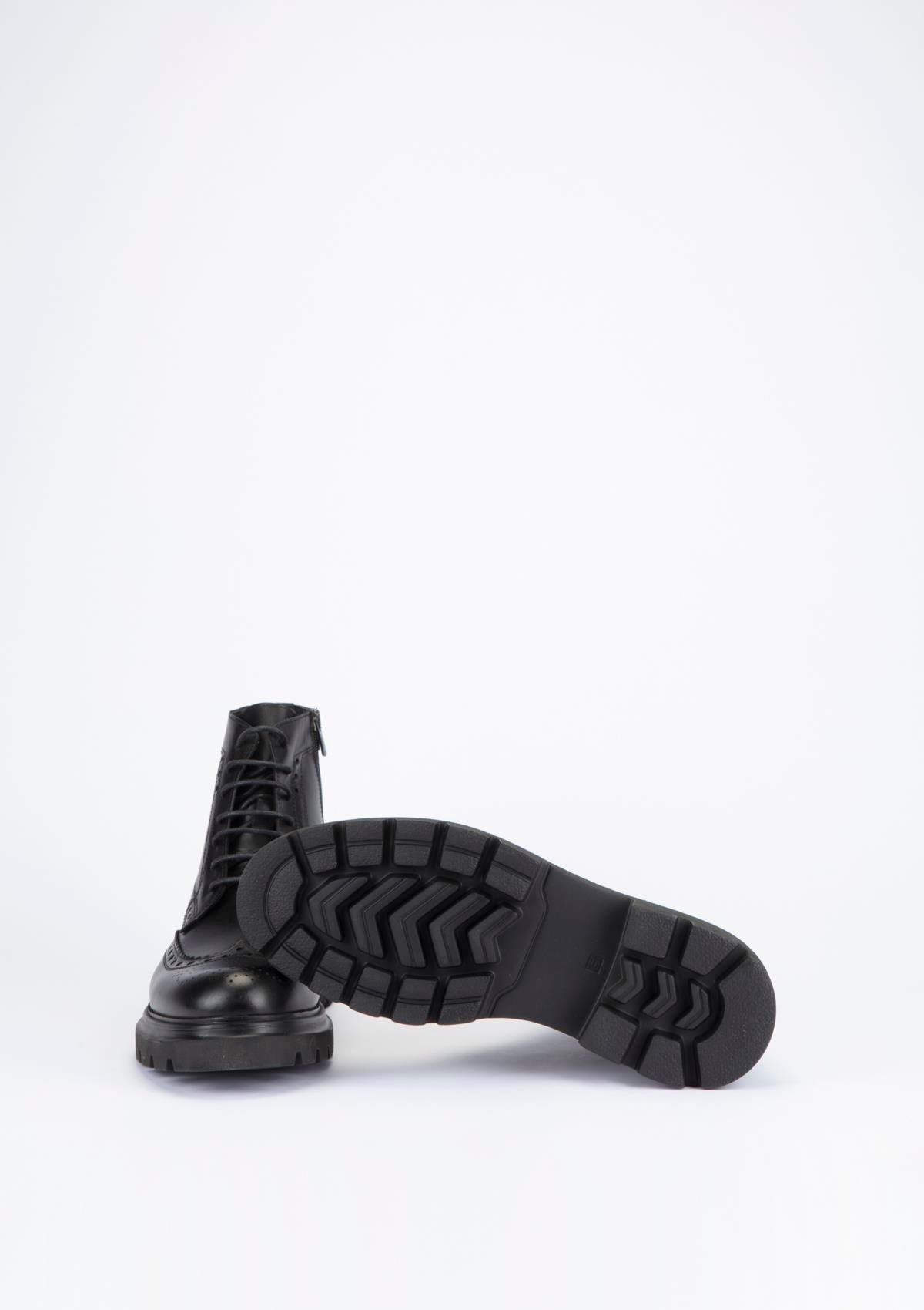 Uygun fiyatlı Erkek modeli Yeşil Kundura K17 5149  Erkek Siyah Deri Bot