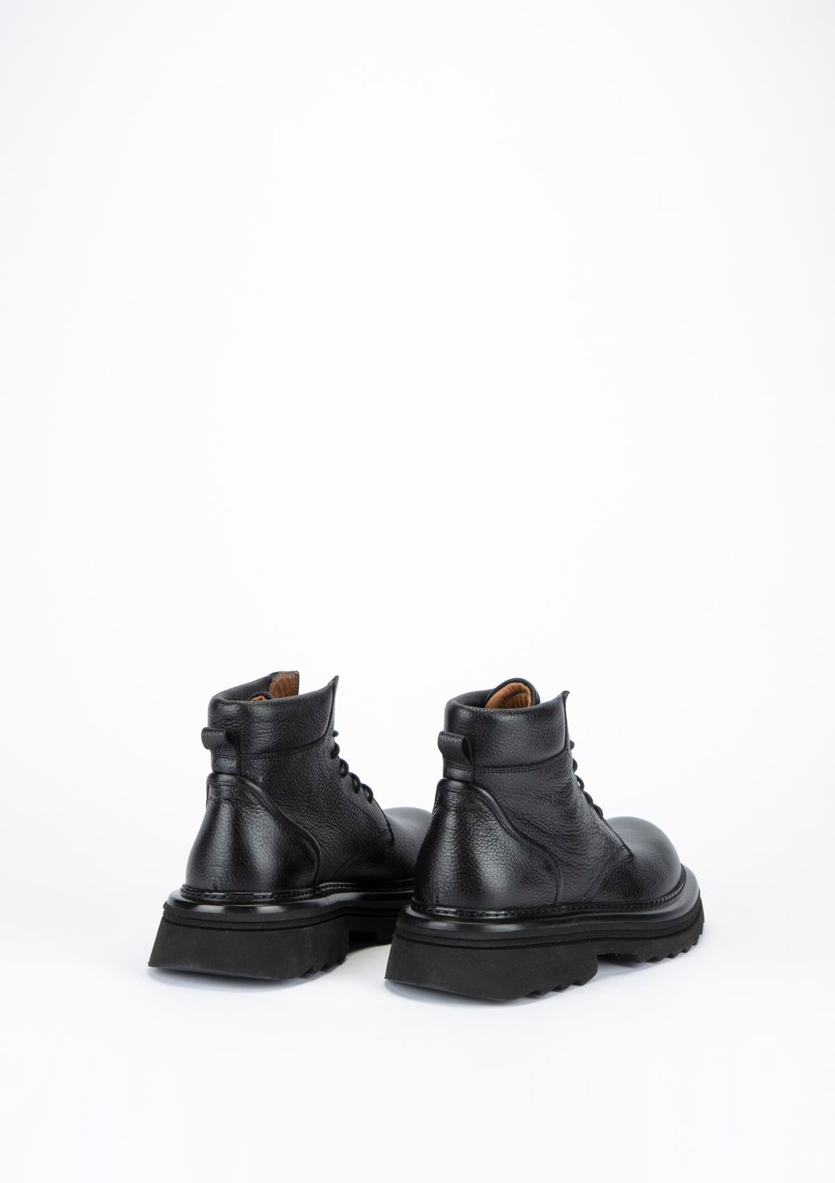 Uygun fiyatlı Erkek modeli Yeşil Kundura K17 5181 Erkek Siyah Deri Bot