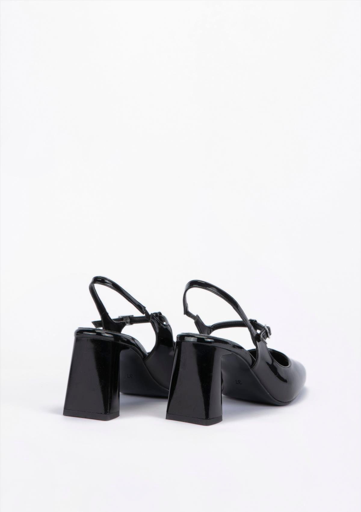 Uygun fiyatlı Kadın modeli Yeşil Kundura G13 Y459179 Kadın Siyah Suni Deri Ayakkabı