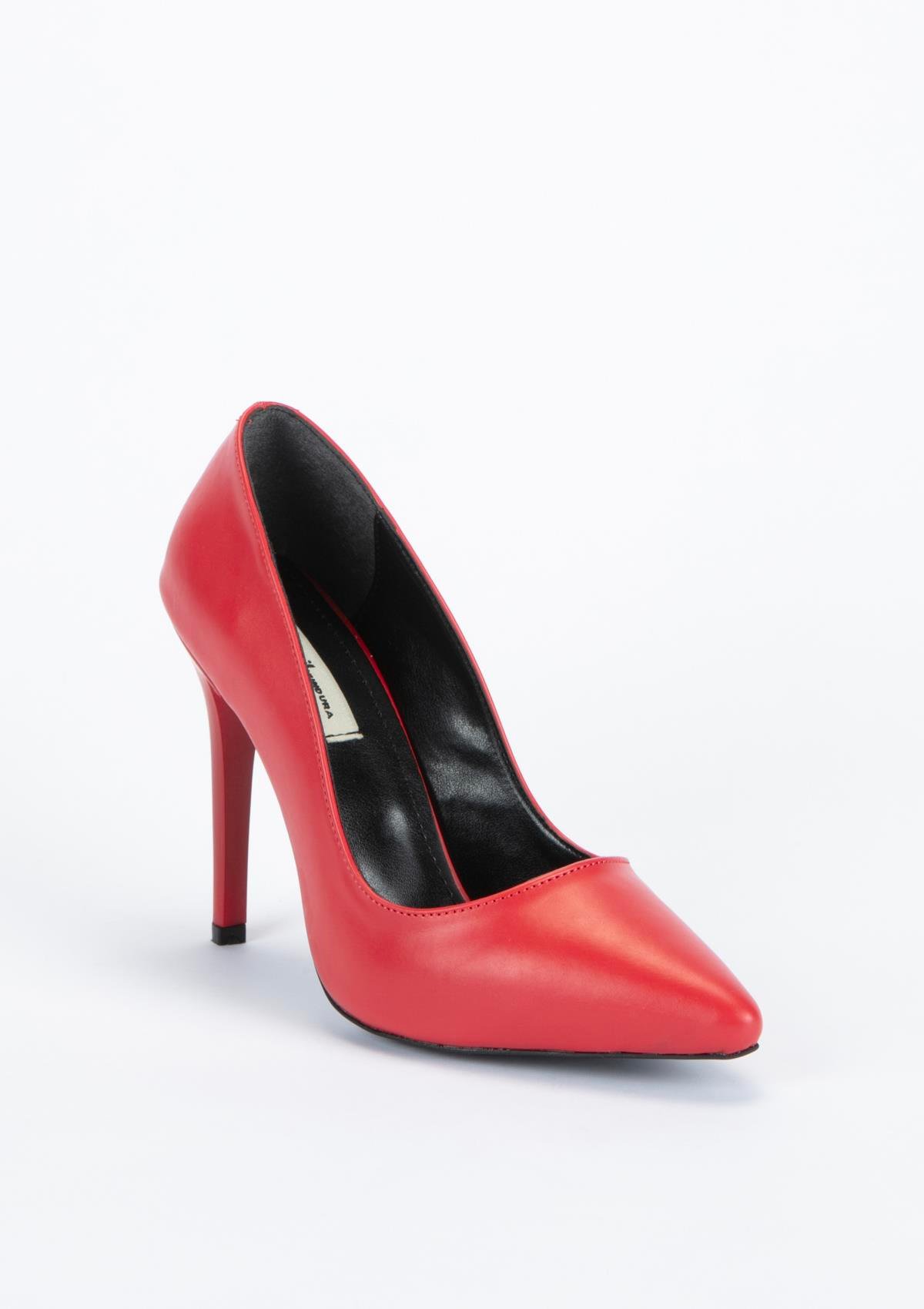 Uygun fiyatlı Kadın modeli Yeşil Kundura G13 Y448166 Kadın Kırmızı Deri Ayakkabı