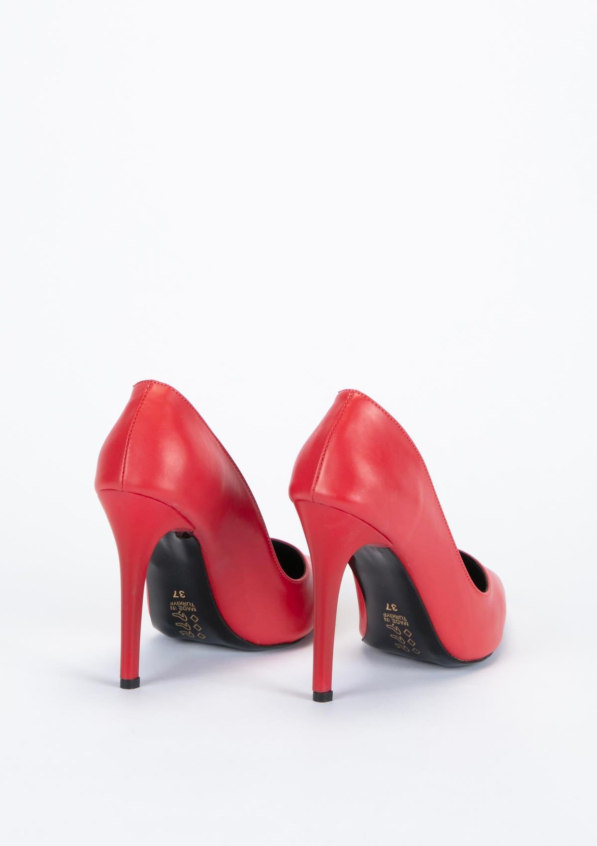 Uygun fiyatlı Kadın modeli Yeşil Kundura G13 Y448166 Kadın Kırmızı Deri Ayakkabı