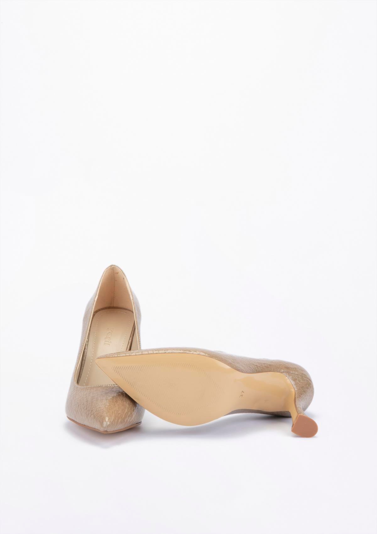 Uygun fiyatlı Kadın modeli Yeşil Kundura G13 Y312298 Kadın Vizon Suni Deri Ayakkabı