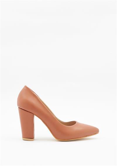 Yeşil Kundura G13 289143 K22 Kadın Taba Suni Deri Ayakkabı