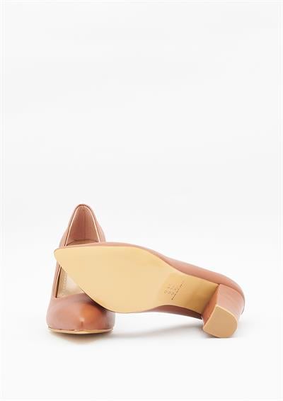 Yeşil Kundura G13 289143 K22 Kadın Taba Suni Deri Ayakkabı