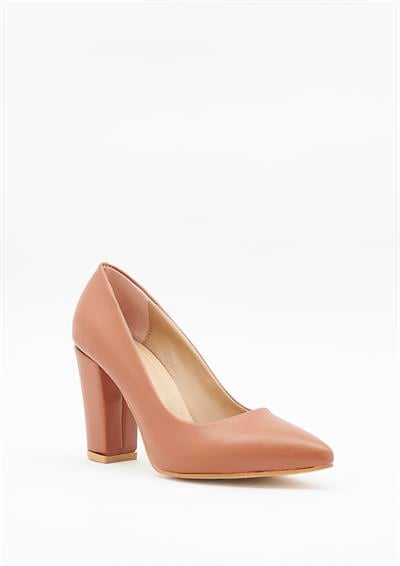 Yeşil Kundura G13 289143 K22 Kadın Taba Suni Deri Ayakkabı