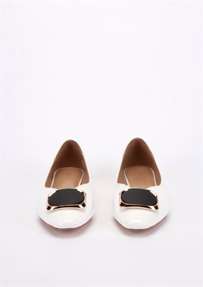 Yeşil Kundura T01 505-2267 Y23 Kadın Beyaz Ayakkabı