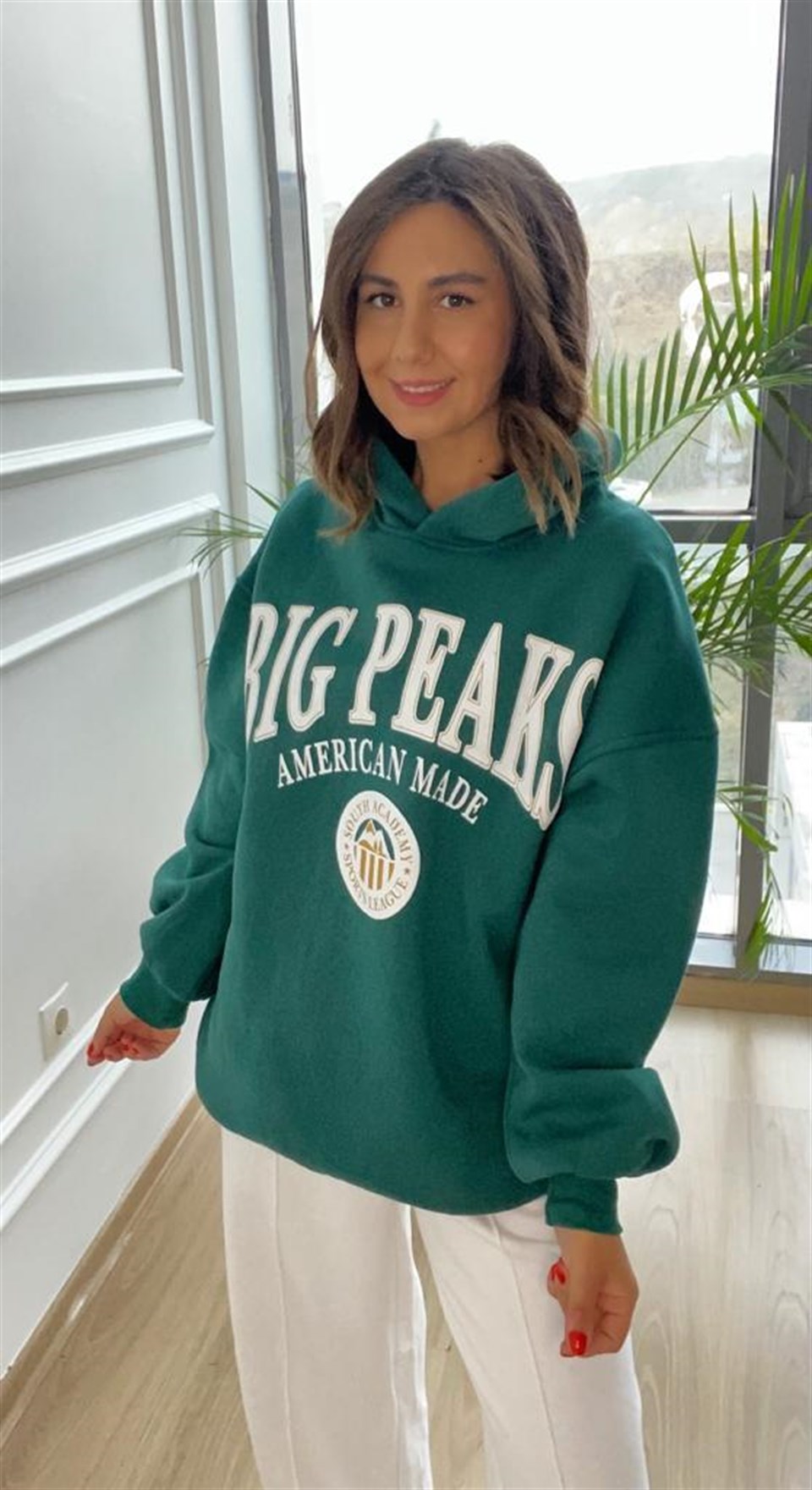 Big Peaks Baskılı Sweatshirt