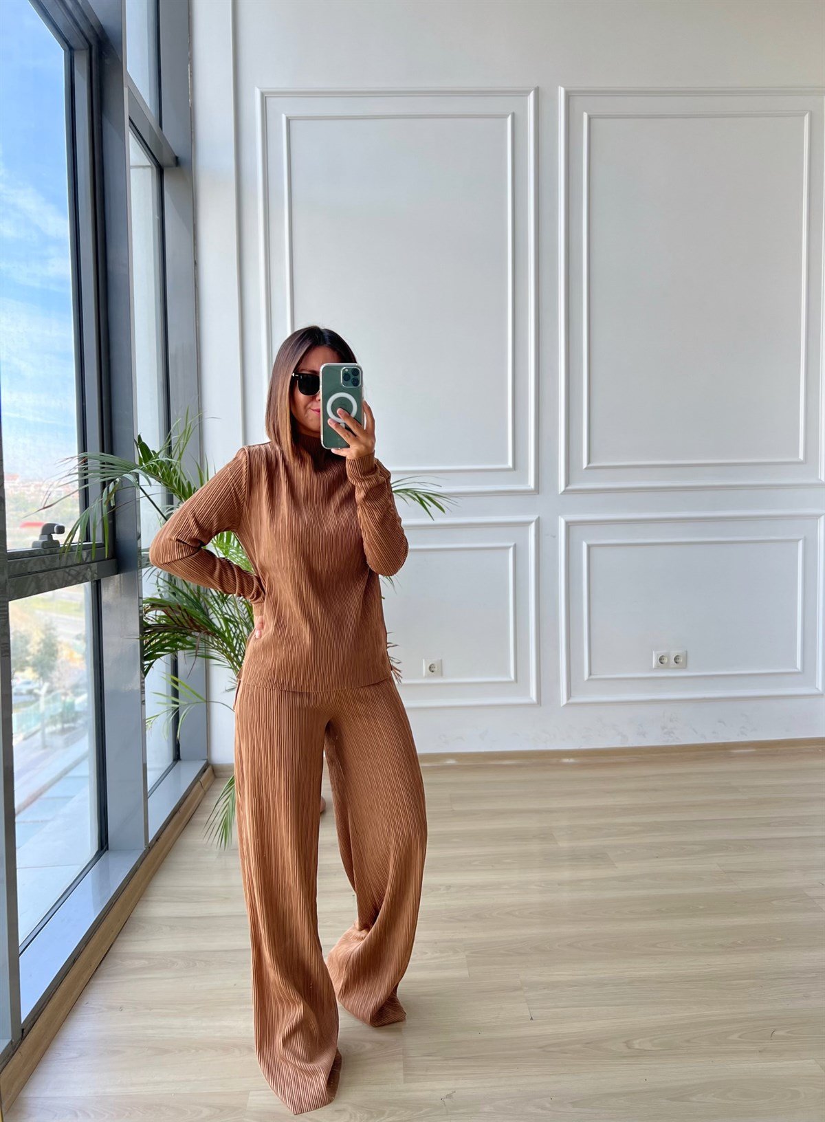 Fitilli kahve Takım