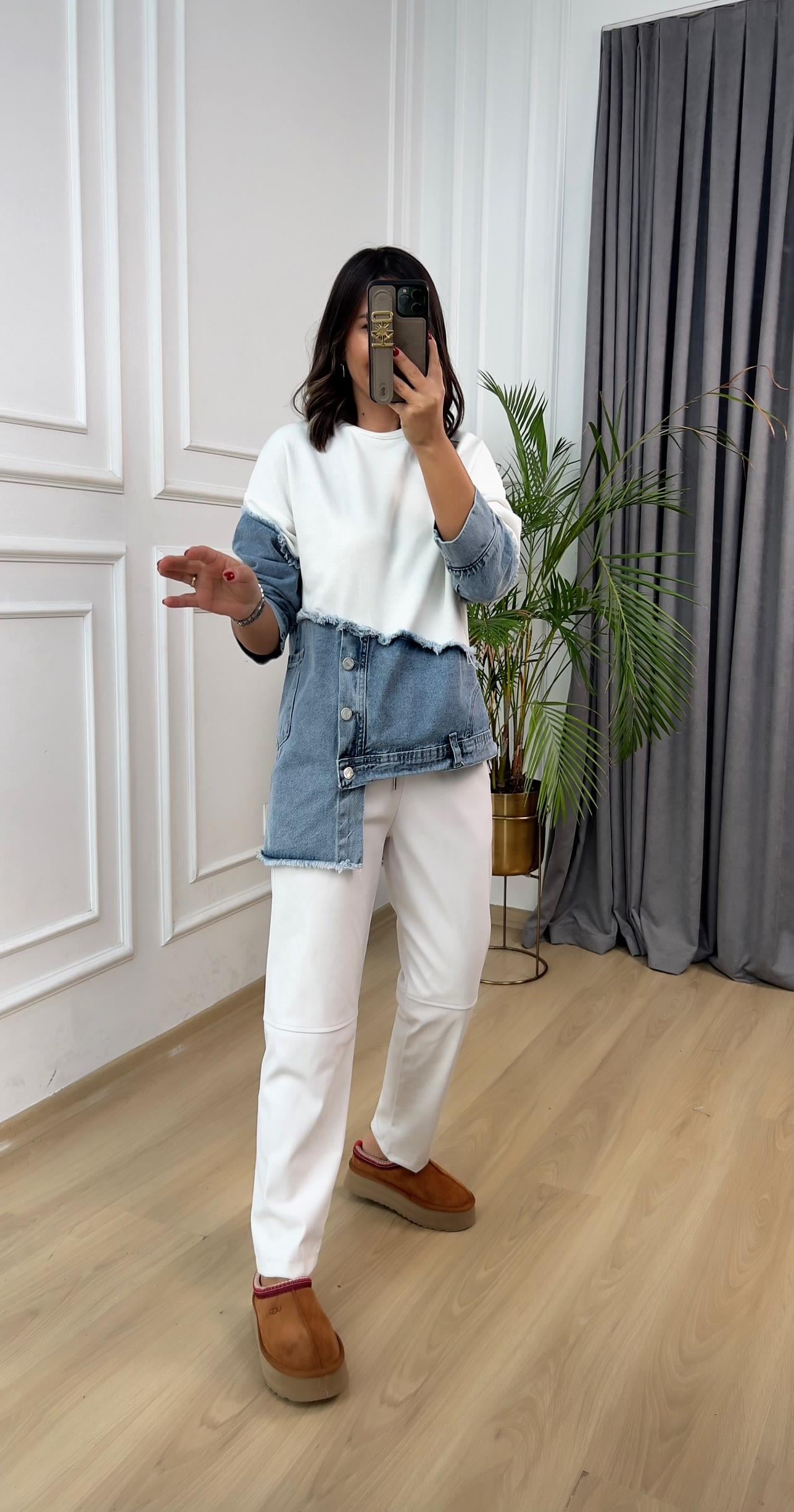 Jean Garnilli Beyaz Sweat