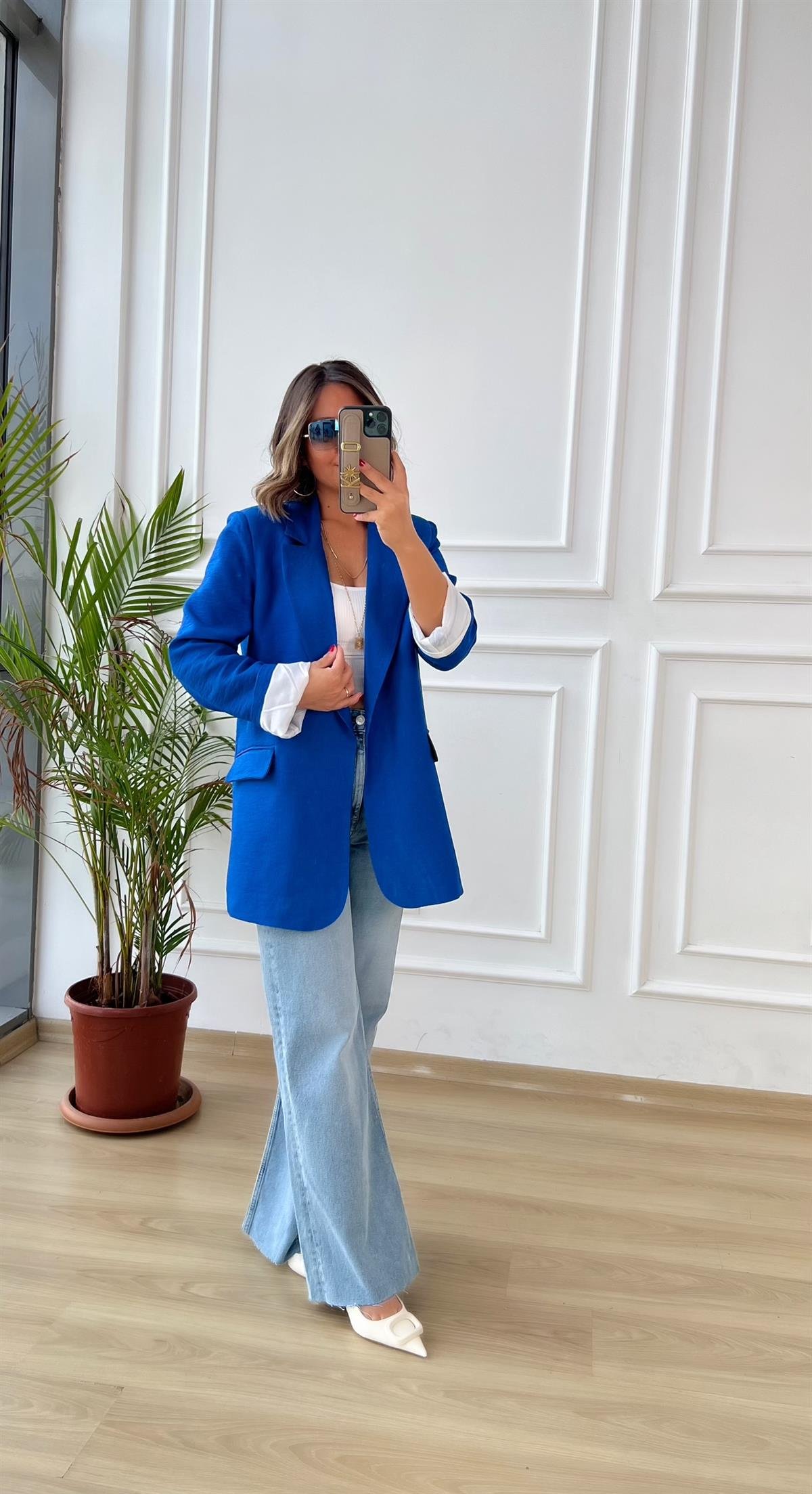 Mavi Blazer ceket