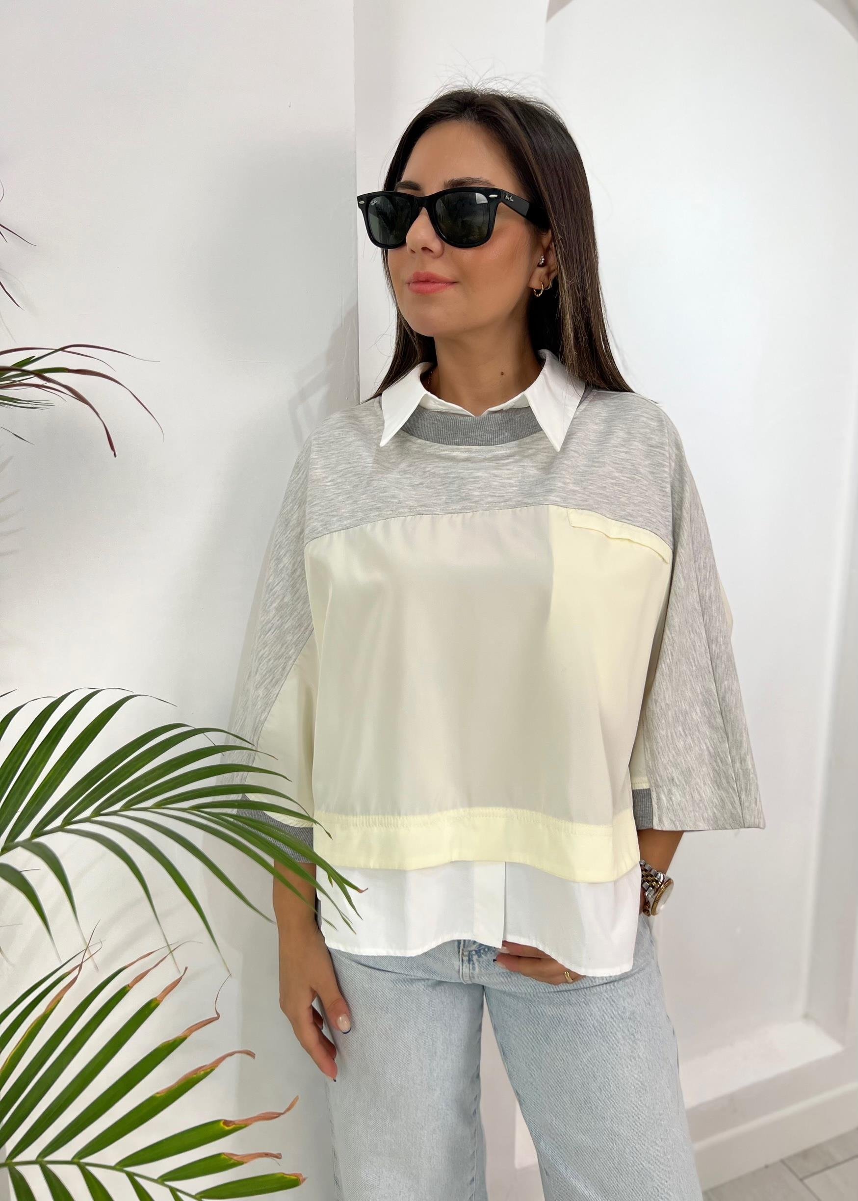 Muadil Sweat Detaylı Bluz