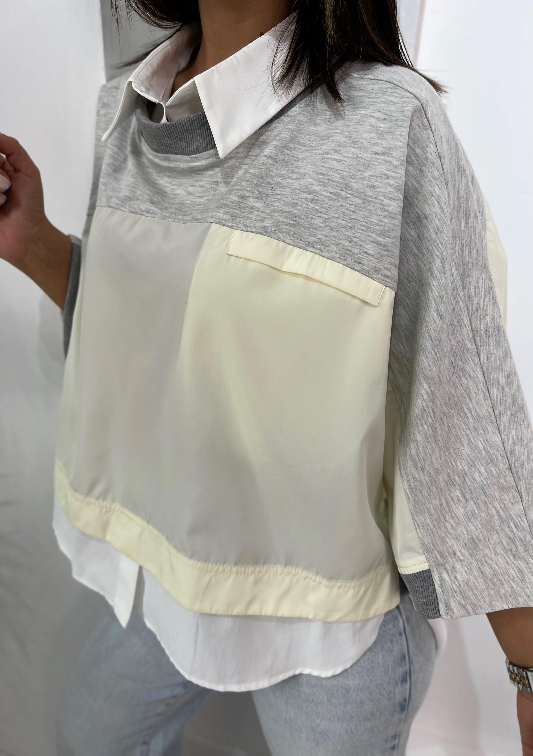 Muadil Sweat Detaylı Bluz