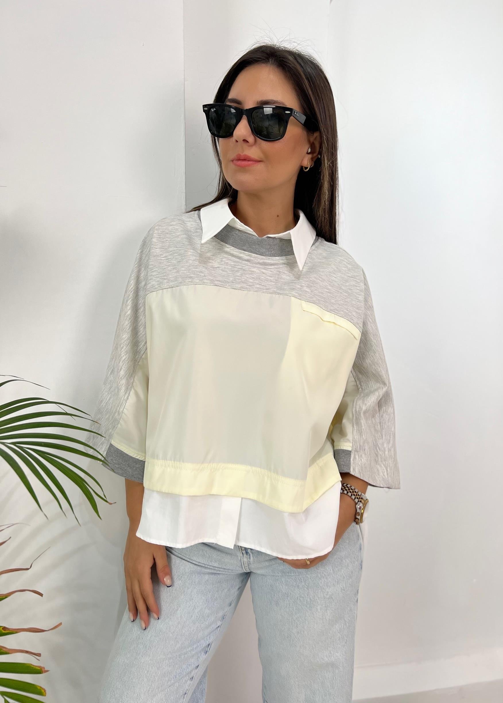 Muadil Sweat Detaylı Bluz