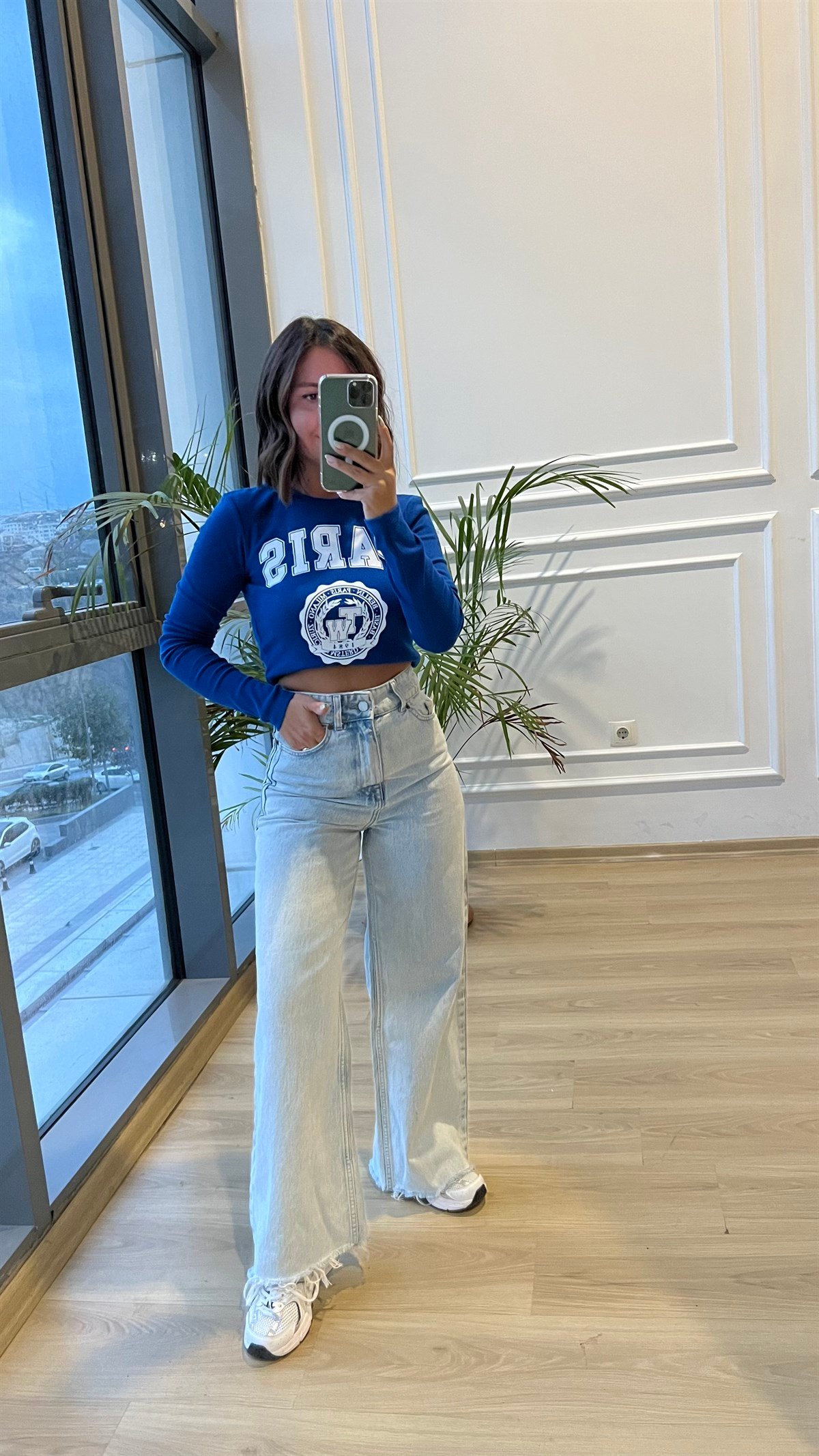Saks Mavisi Fitilli Crop