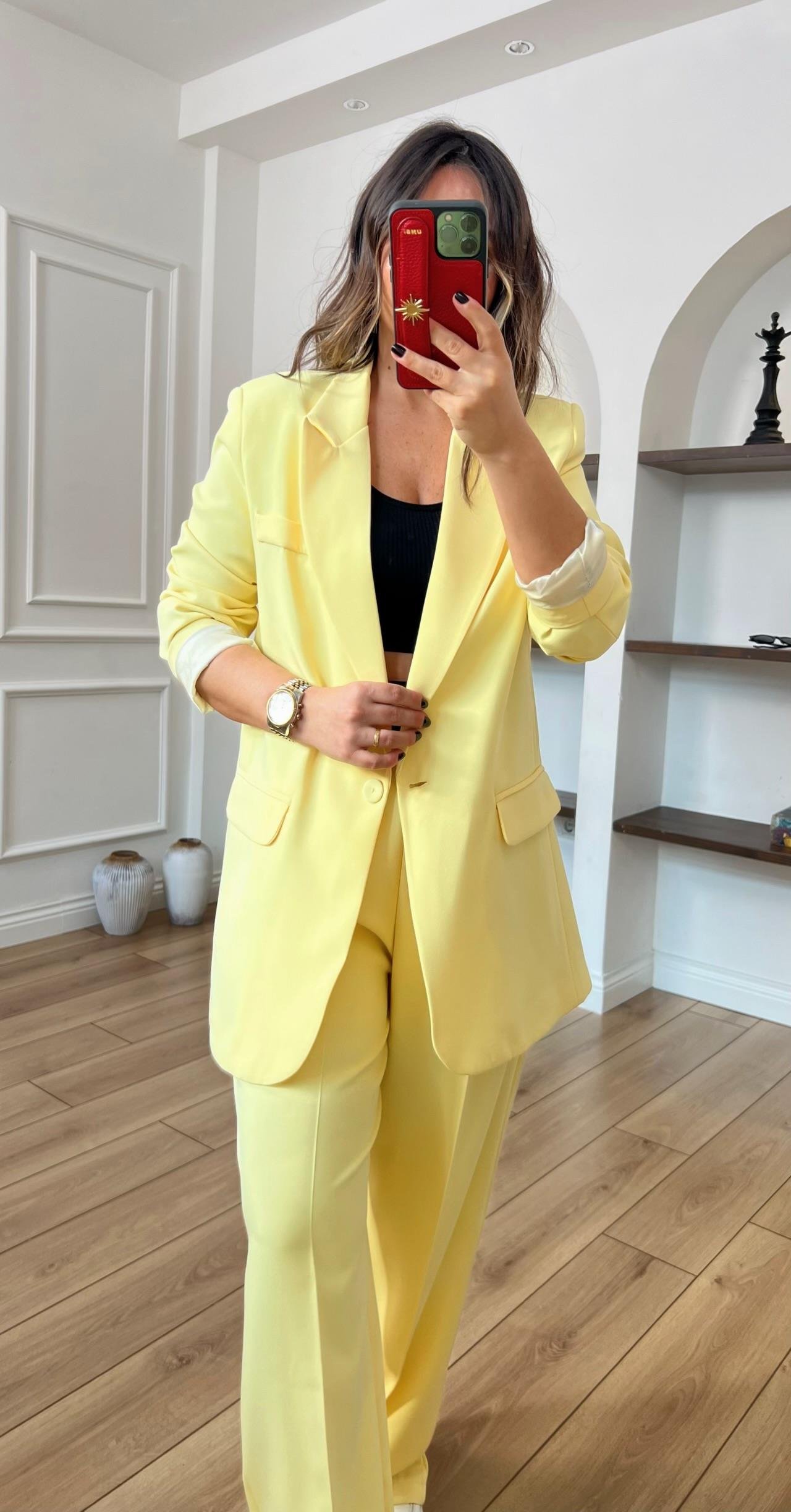 Sarı Blazer Ceket