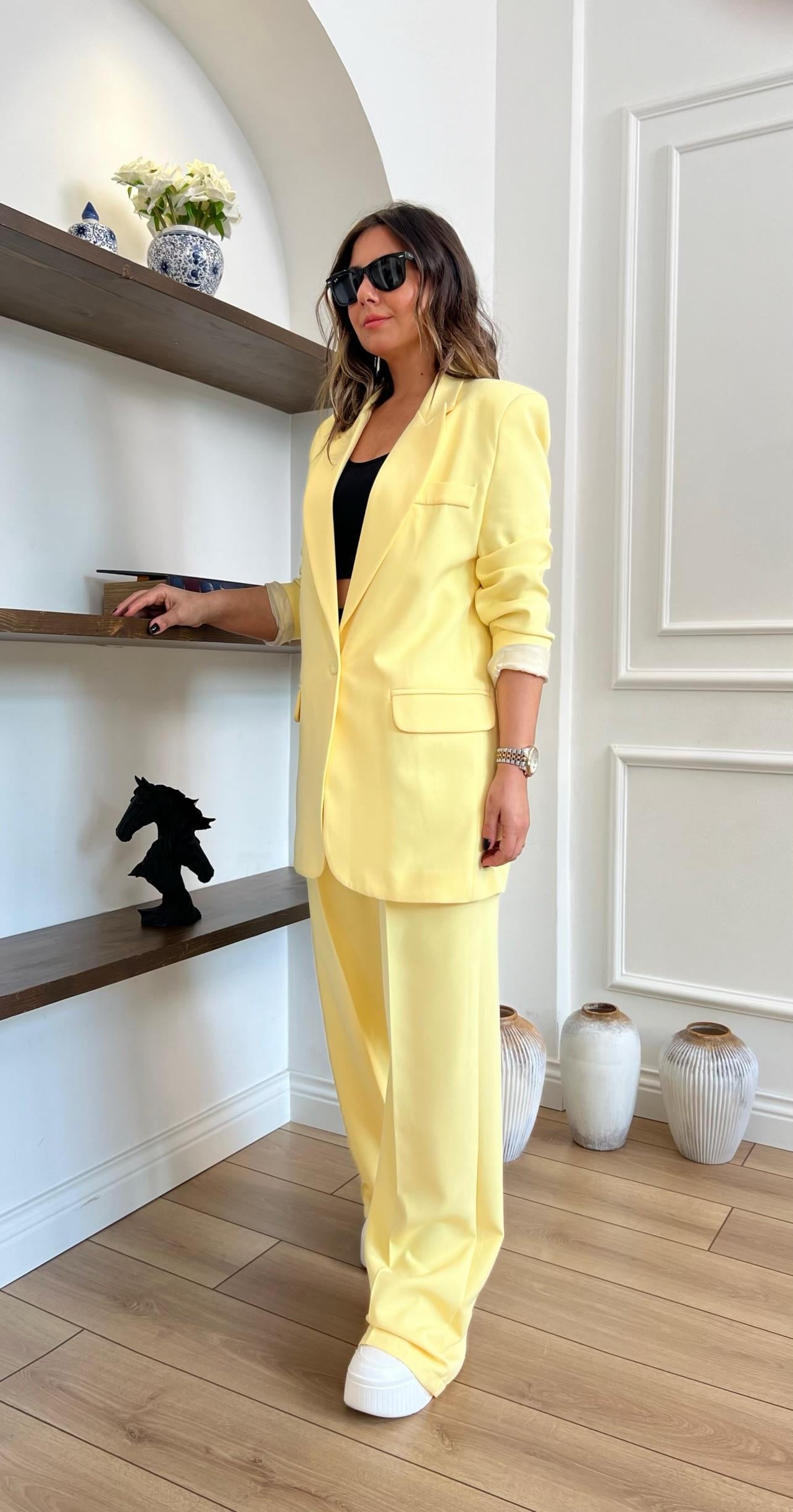 Sarı Blazer Ceket