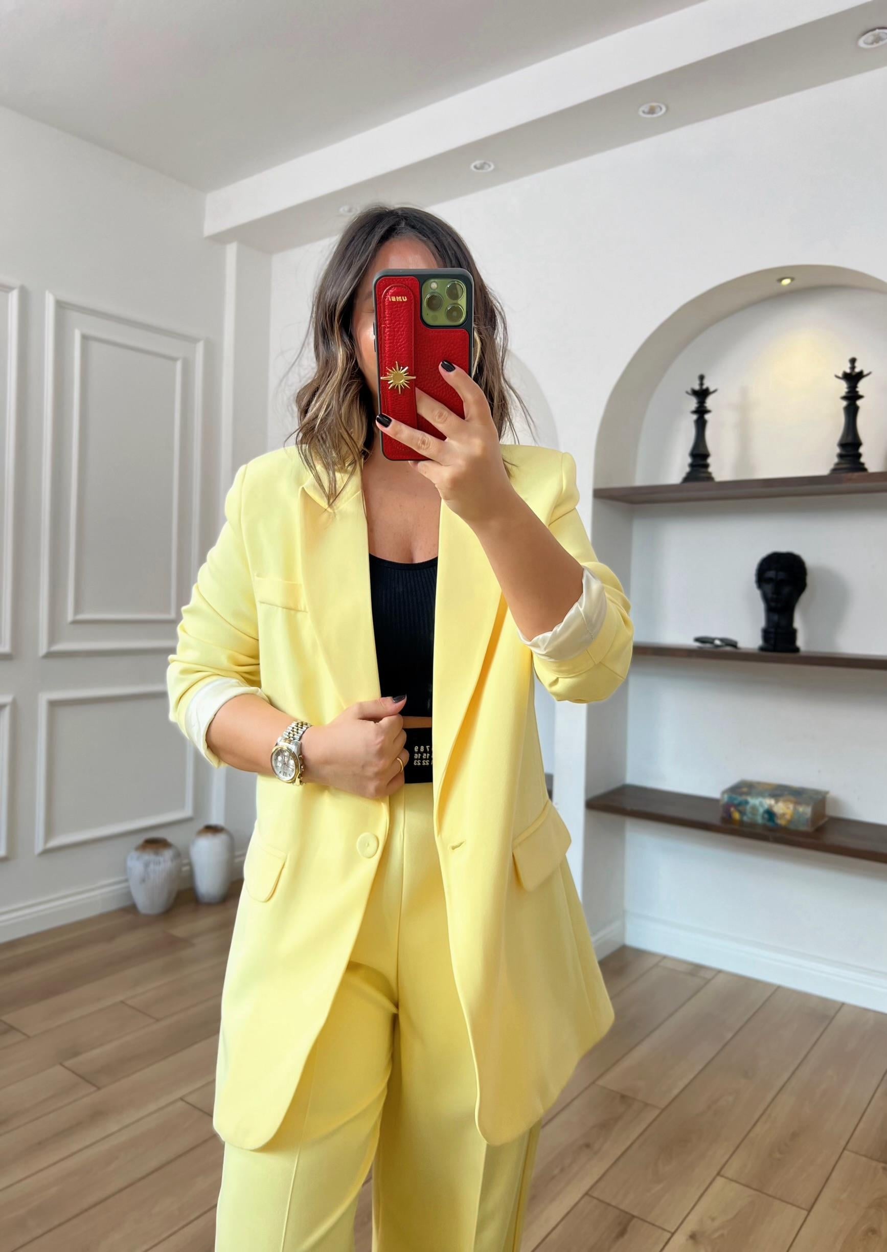 Sarı Blazer Ceket