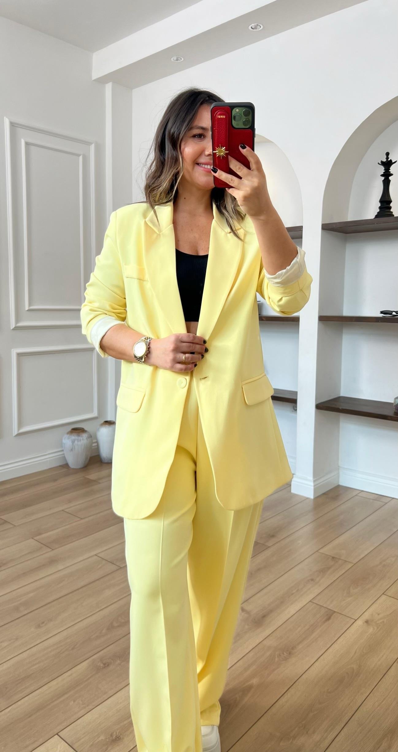 Sarı Blazer Ceket