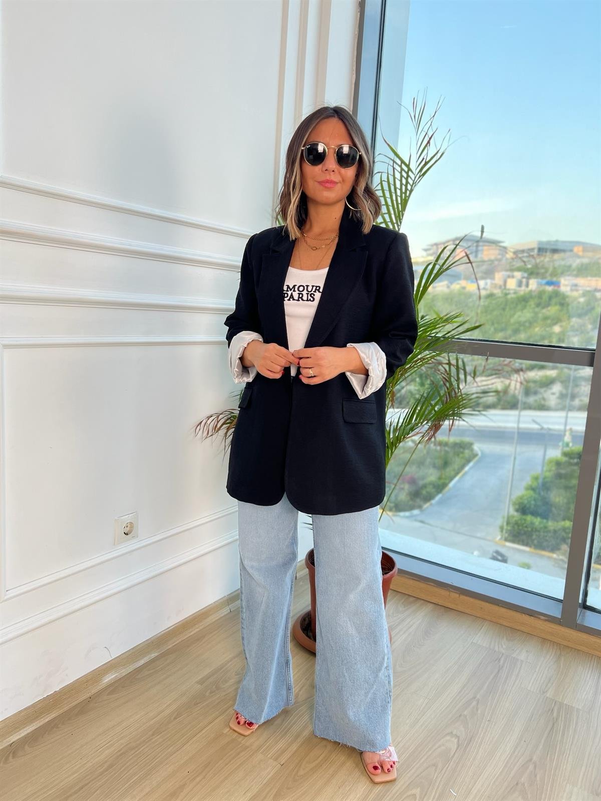 Siyah Blazer Ceket
