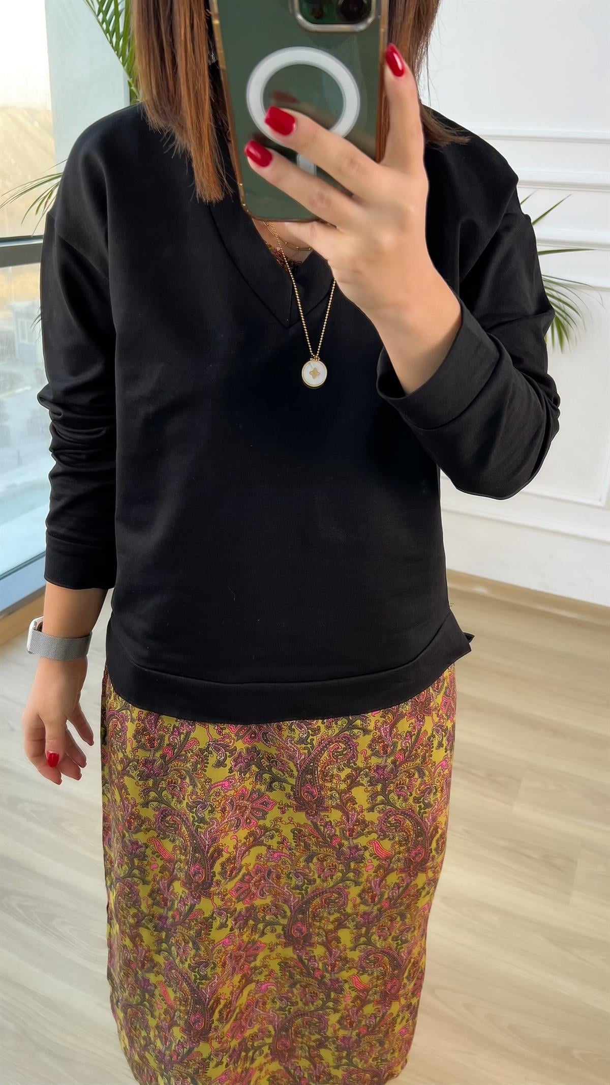 Sweat Detaylı Elbise