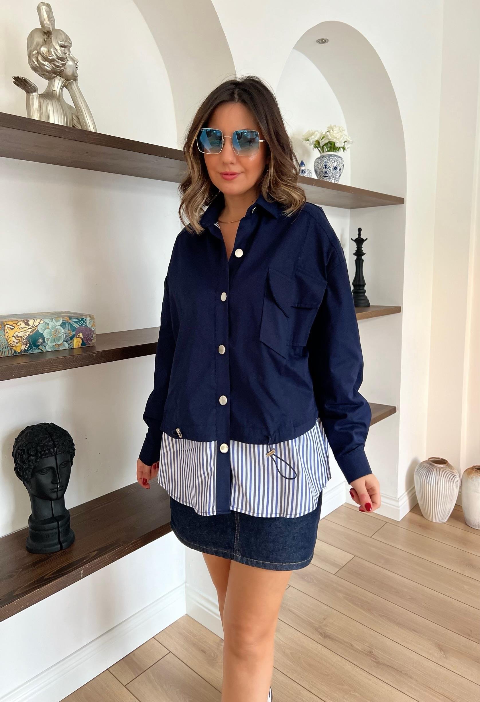 Tasarım Altı Poplin Gömlek