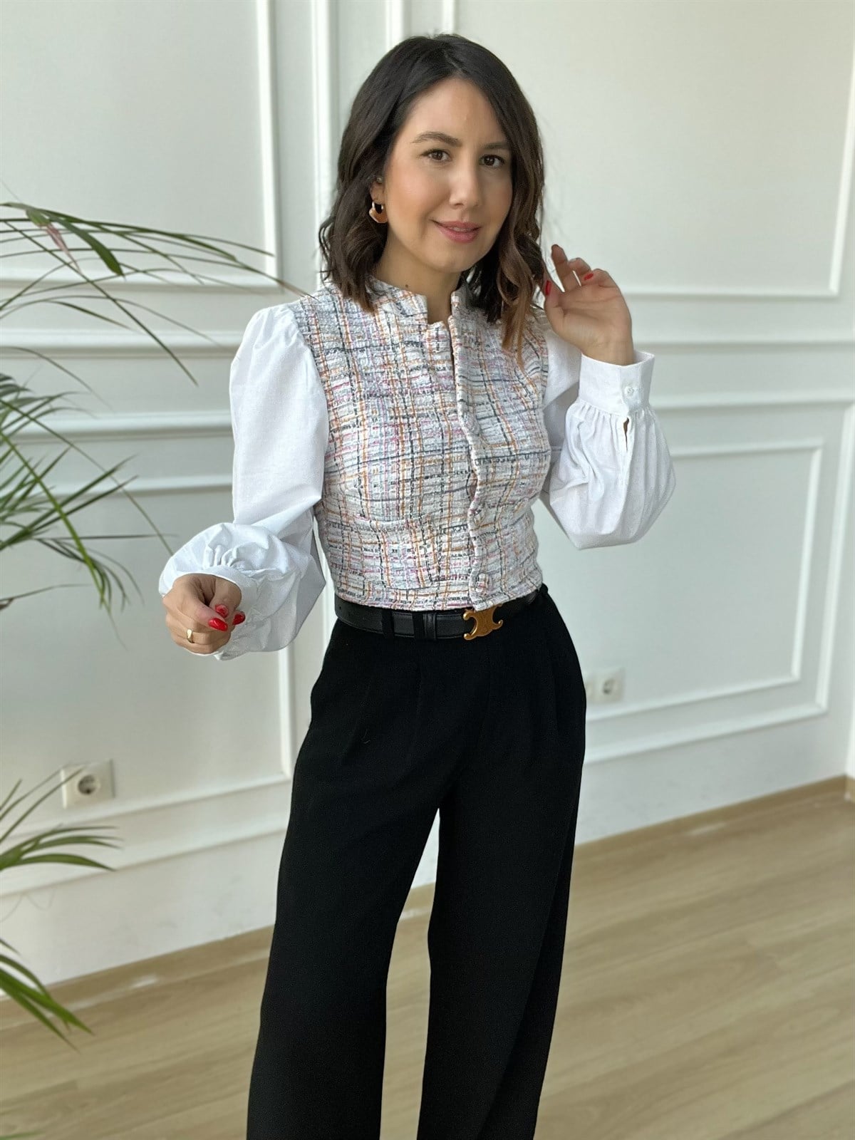 Tüvit Kolları Poplin Gömlek