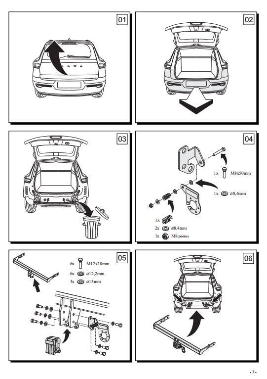 Volvo XC40 Çeki Demiri , Dikey Sökülebilir-Anahtarlı (10.2017 - )