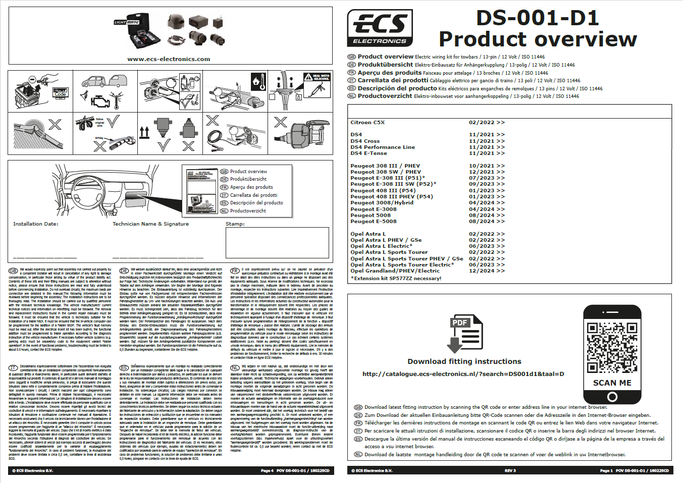 CİTROEN C5X / DS 4 / Peugeot 308 ,408 ,3008,5008 /Opel Astra L  ARACA ÖZEL ORJİNAL ELEKTRİK MODÜLÜ 