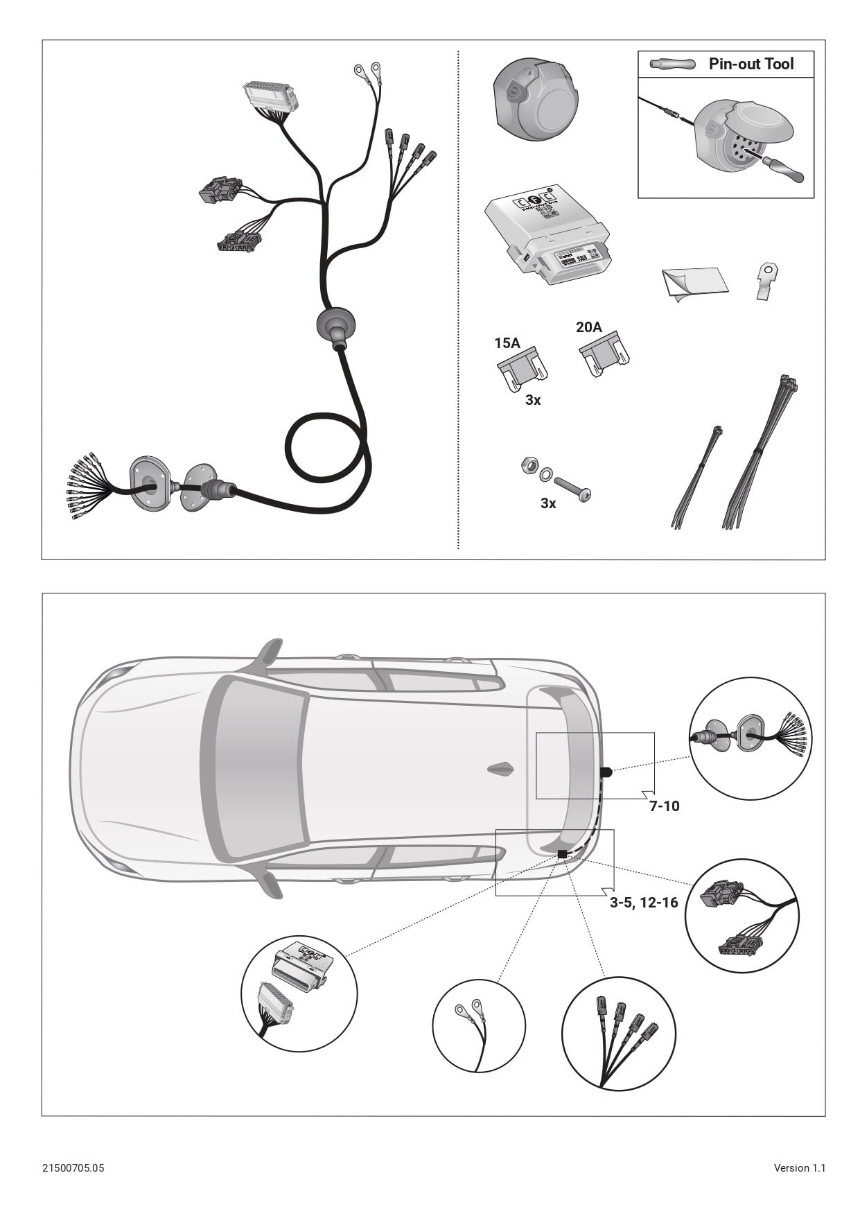 Citroen C5X 05/2022 -) ARACA ÖZEL ORJİNAL ELEKTRİK MODÜLÜ 