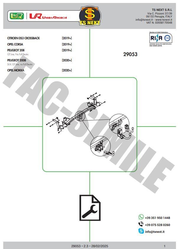 PEUGOT 2008 UMBRA ÇEKİ DEMİRİ(2020-)