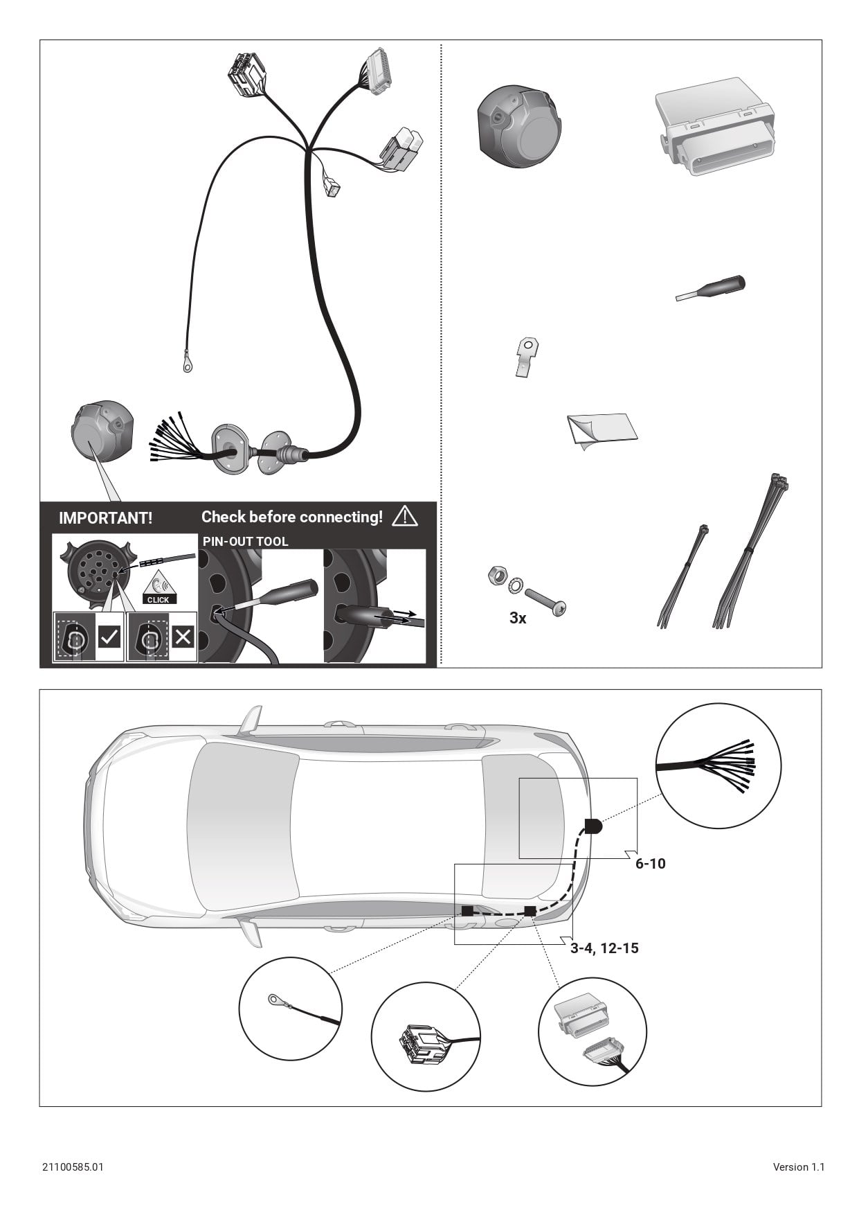 KIA EV3  11/2024- ) ARACA ÖZEL ORJİNAL ELEKTRİK MODÜLÜ 