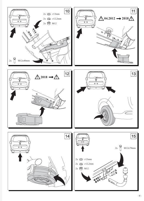 Dacia Lodgy Çeki Demiri , Kuğu Boynu - Sabit (2012 -  )