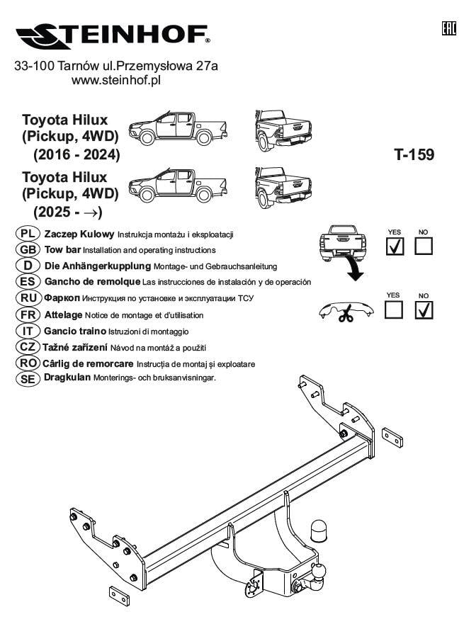 TOYOTA HİLUX FLANSHLI ÇEKİ DEMİRİ