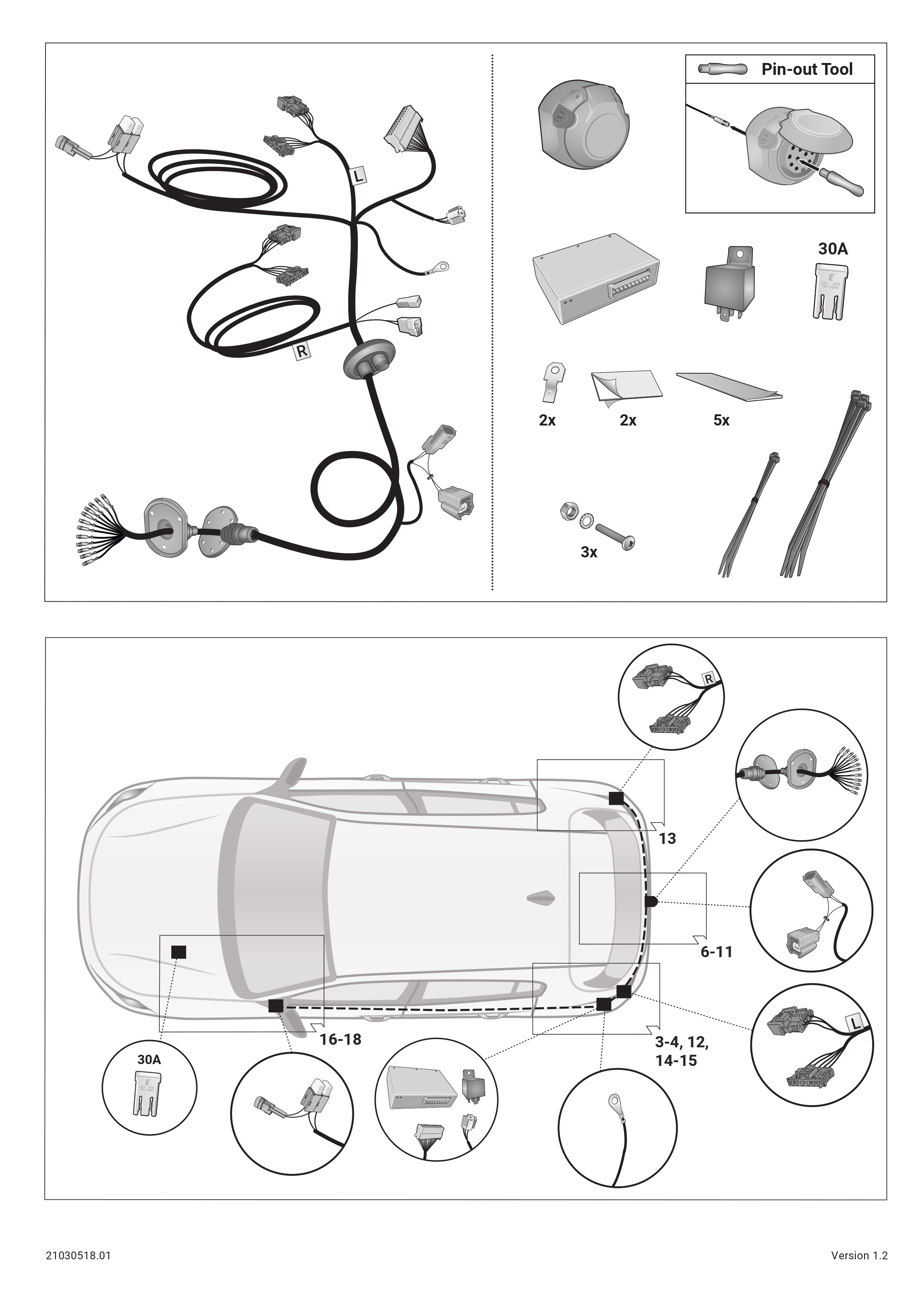Citroen C3 IV  06.2024 -) ARACA ÖZEL ORJİNAL ELEKTRİK MODÜLÜ 