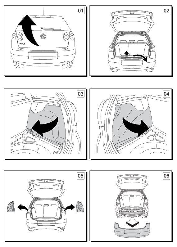 Volkswagen Golf Çeki Demiri , Kuğu Boynu - Sabit (2003 -2014)