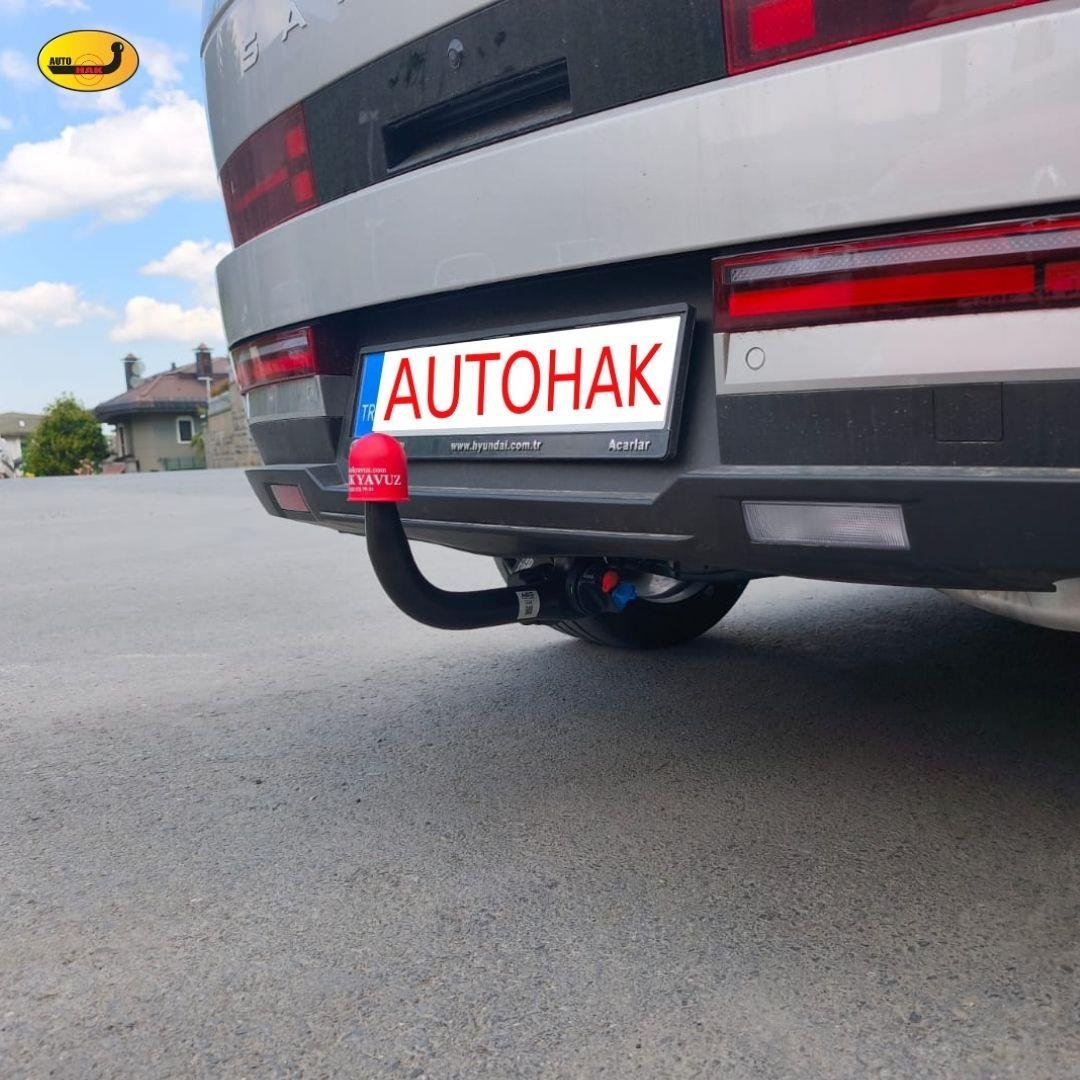 Hyundai Santa Fe Çeki Demiri , Dikey, Sökülebilir ,Anahtarlı,(2024 -  )
