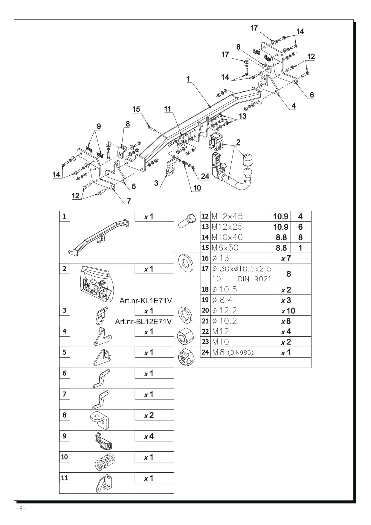 Opel Frontera (OV24),Çeki Demiri, Dikey Sökülür Model ,Kuğu Boynu - Çeki Demiri (07.2024- )