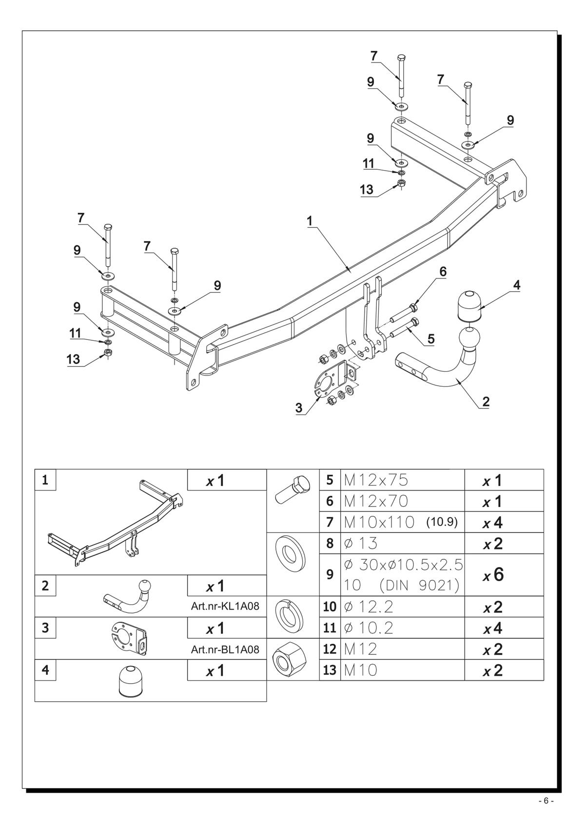 Audi A4 Çeki Demiri 