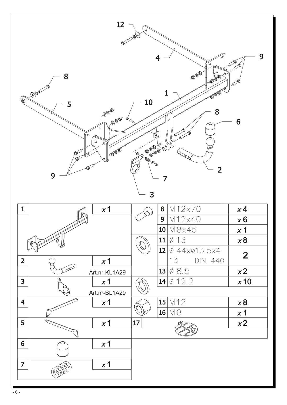 Audi A4 Çeki Demiri 