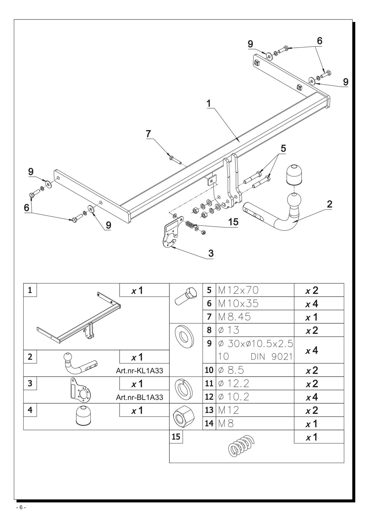 Audi A4 Çeki Demiri 