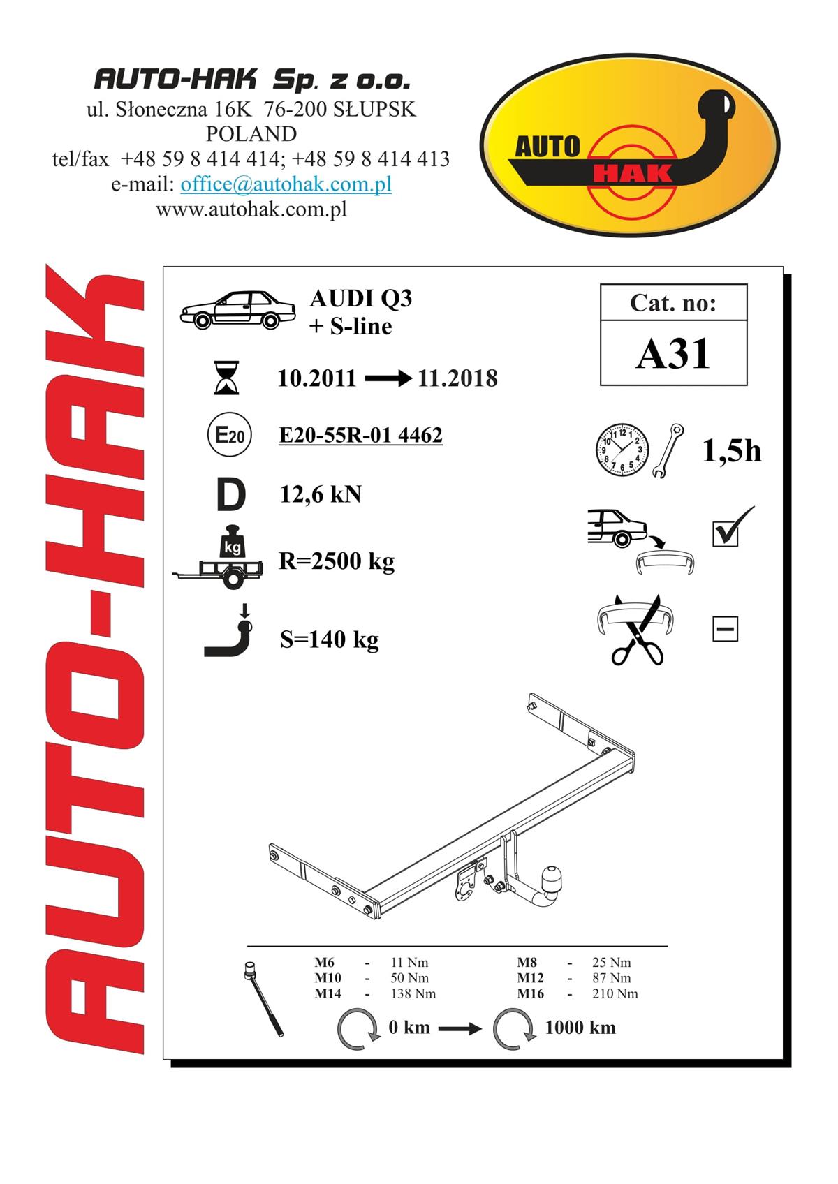 Audi A4 Çeki Demiri 