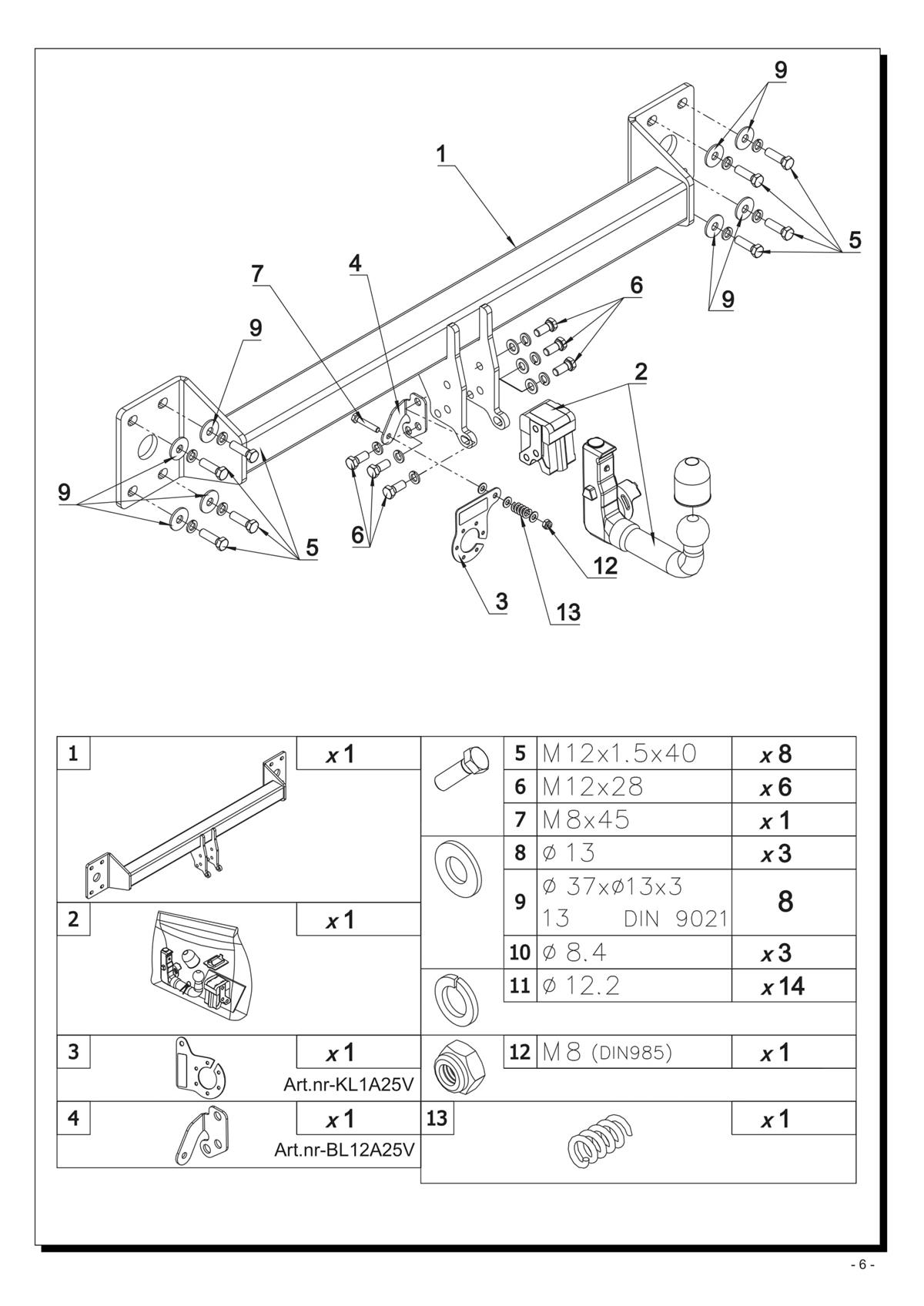 Audi A4 Çeki Demiri 