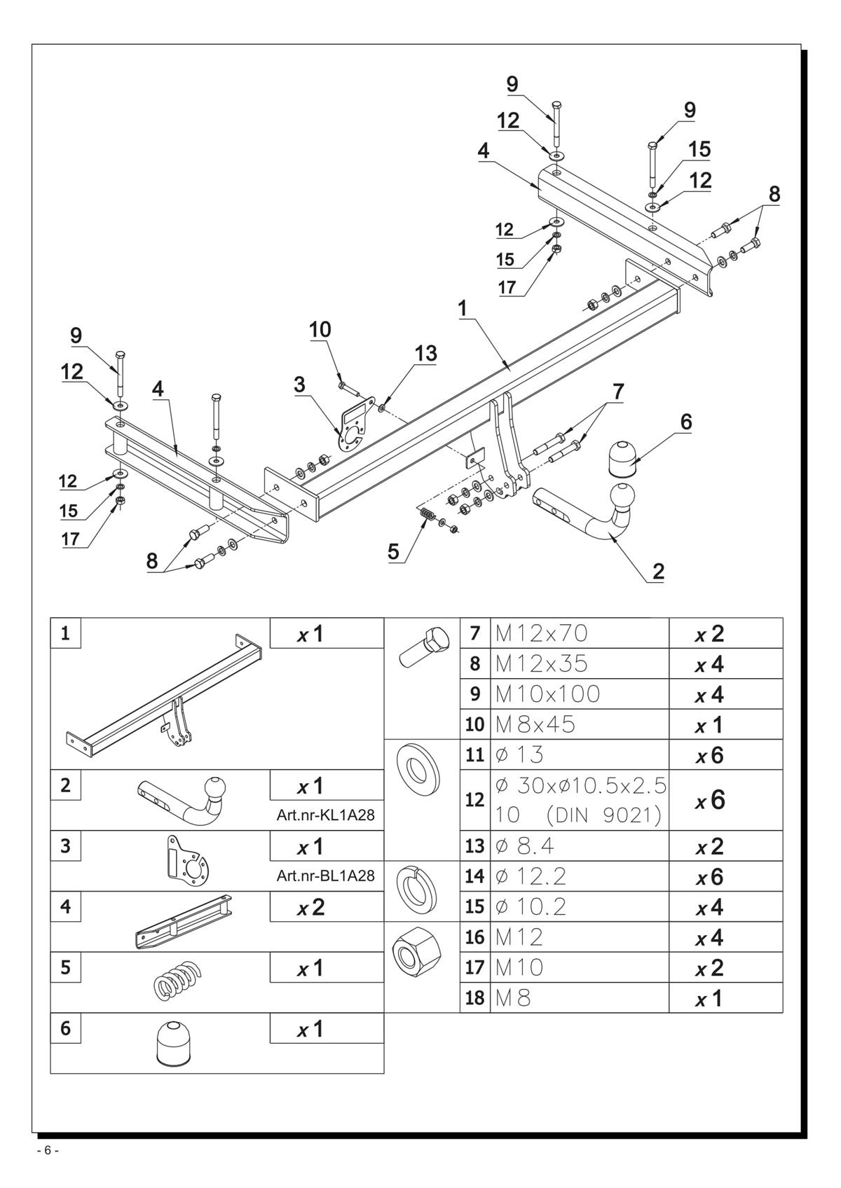 Audi A4 Çeki Demiri 