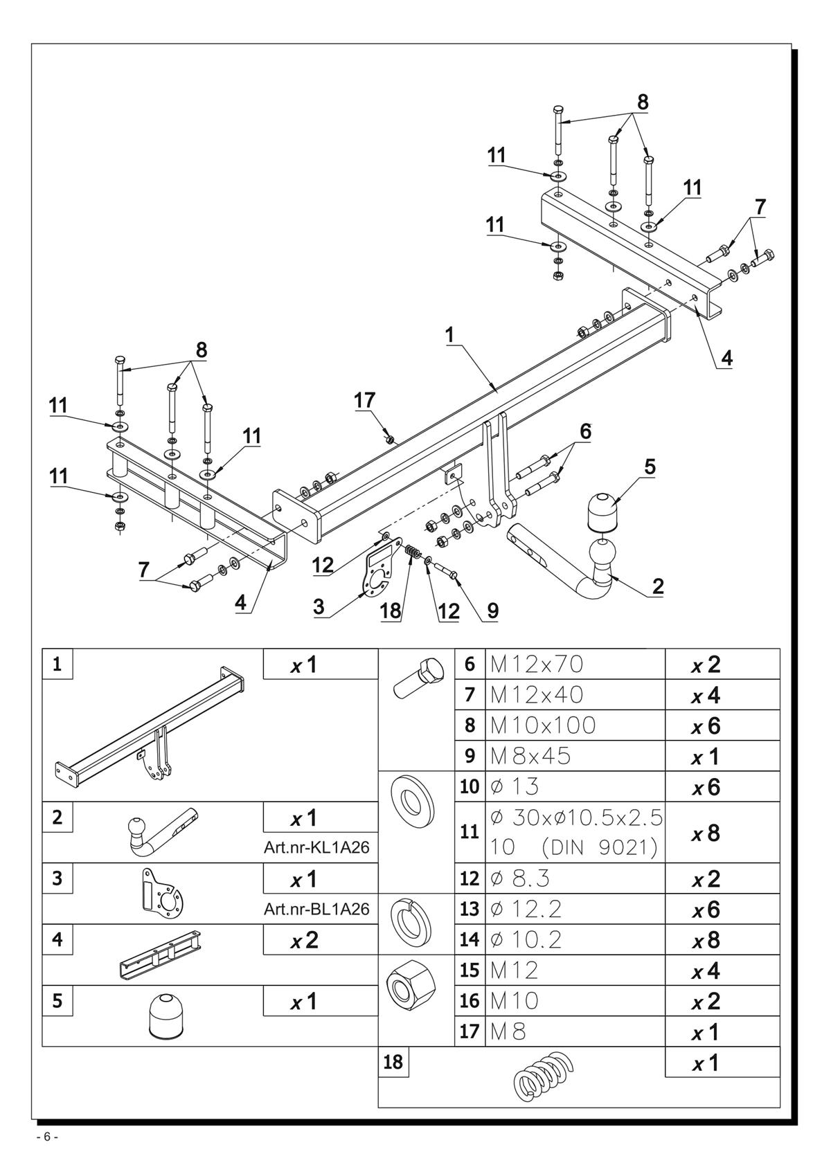 Audi A4 Çeki Demiri 
