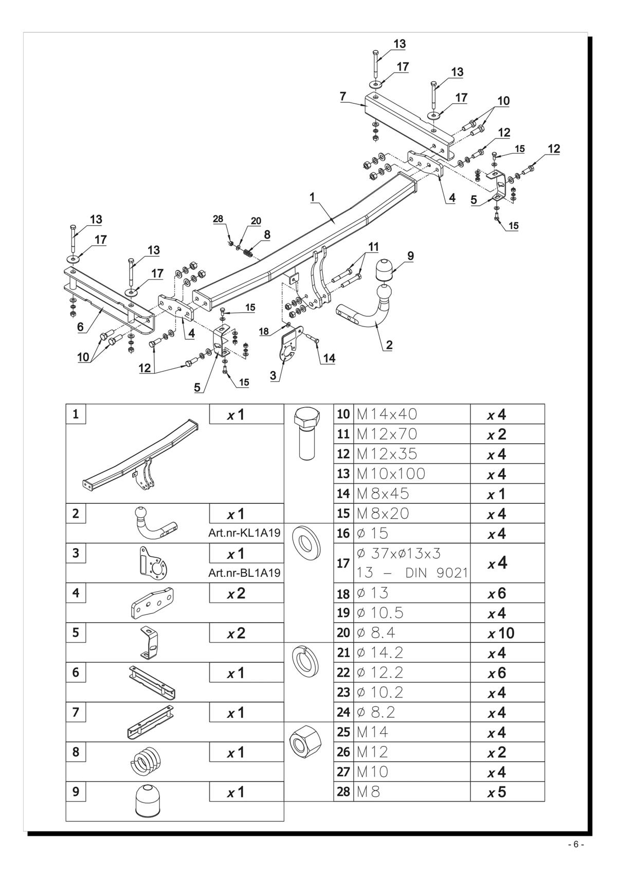 Audi A4 Çeki Demiri 