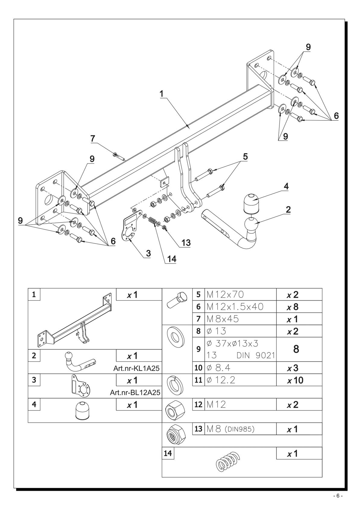 Audi A4 Çeki Demiri 