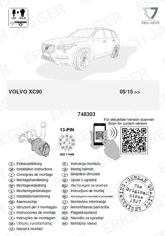 VOLVO S 90  ARACA ÖZEL ORJİNAL ELEKTRİK MODÜLÜ 13 Pin (06/16 - 01/21) 
