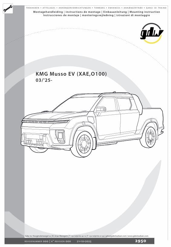  Ssangyong  Musso Grand Çeki Demiri , Flanşlı  (2025-)